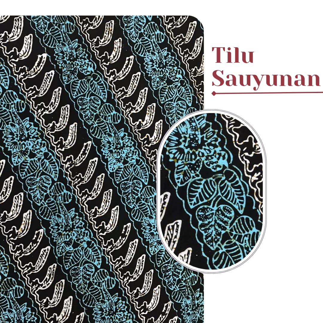 batik tilu sayunan, batik bogor, motif batik bogor, batik
