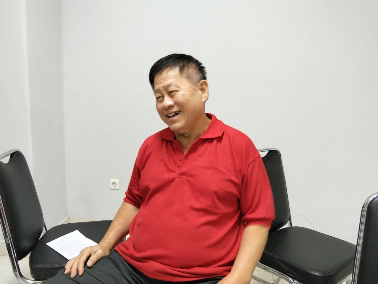 Wahyu Tanoto bercerita seberapa keras tingkat disiplin sang ayah kepada anak-anaknya. (Foto: Good News From Indonesia/Dimas Wahyu Indrajaya)