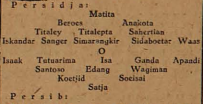 Susunan pemain Persib dan Persidja pada pertandingan ini.Sumber: Surat kabar Tjahaja, 3 Mei 1943.