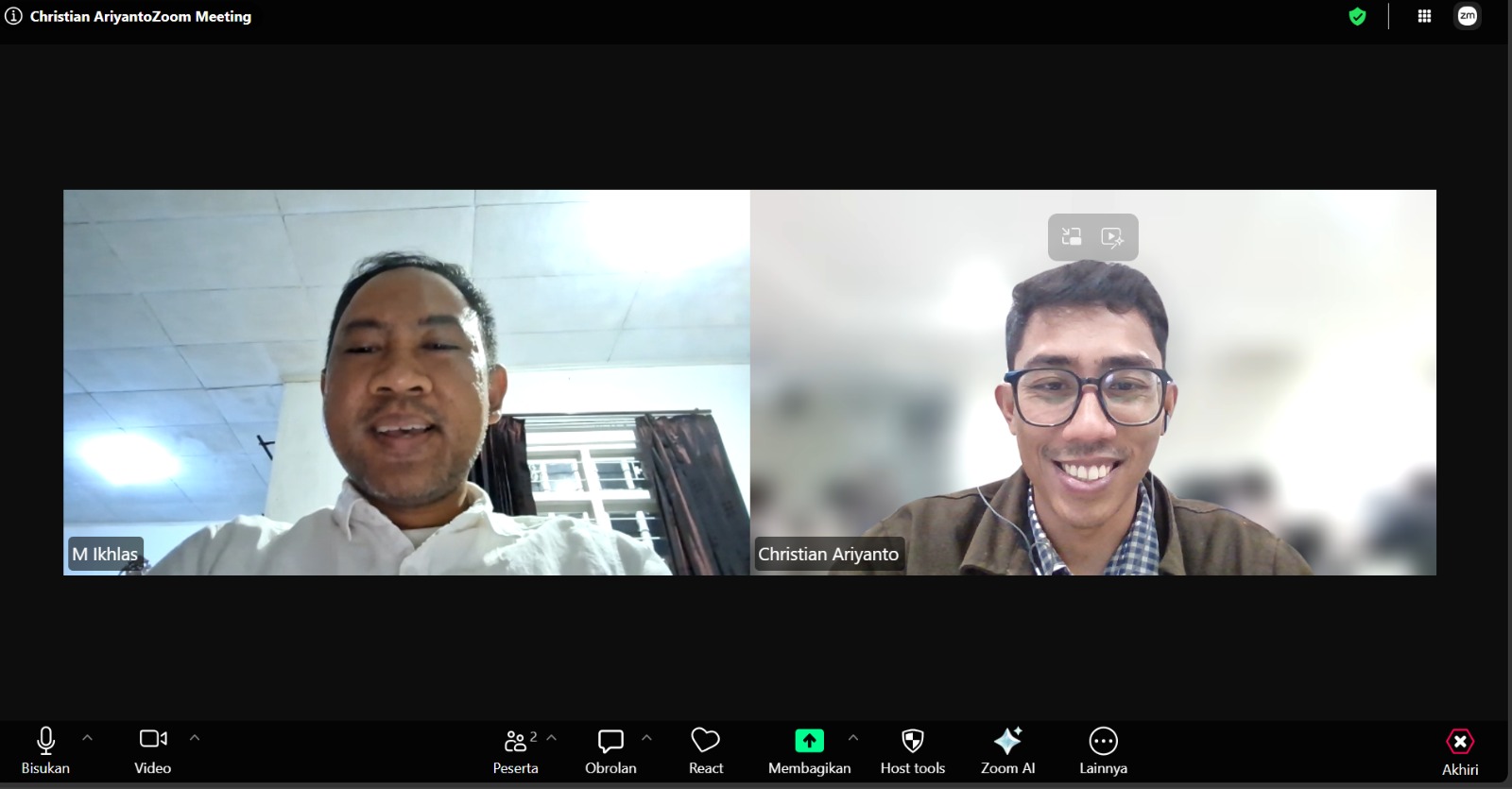 dr. M. Ikhlas Yakin, Sp.B & Christian Ariyanto