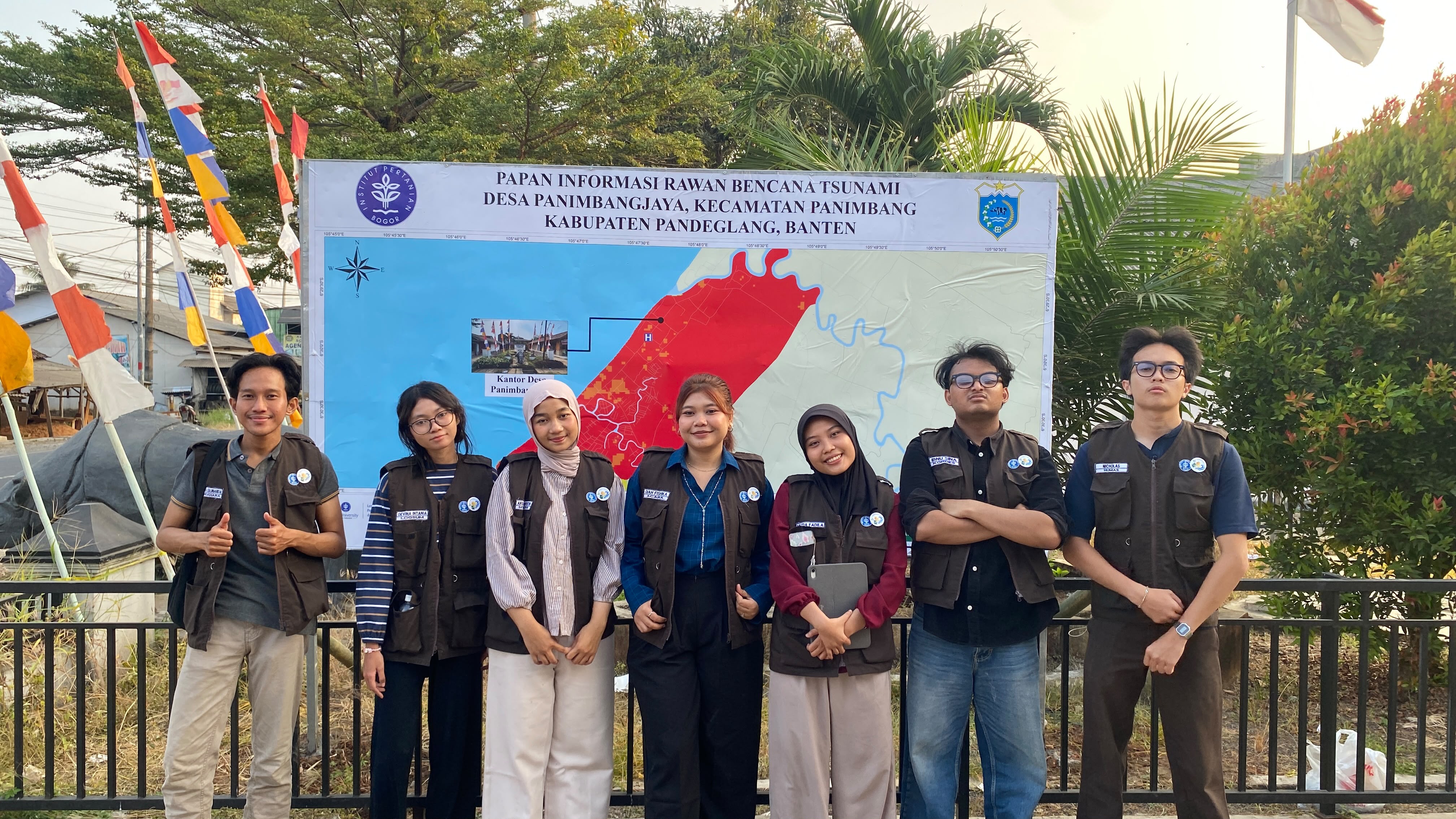 Pemasangan Plank Peta Kerawanan Bencana Tsunami