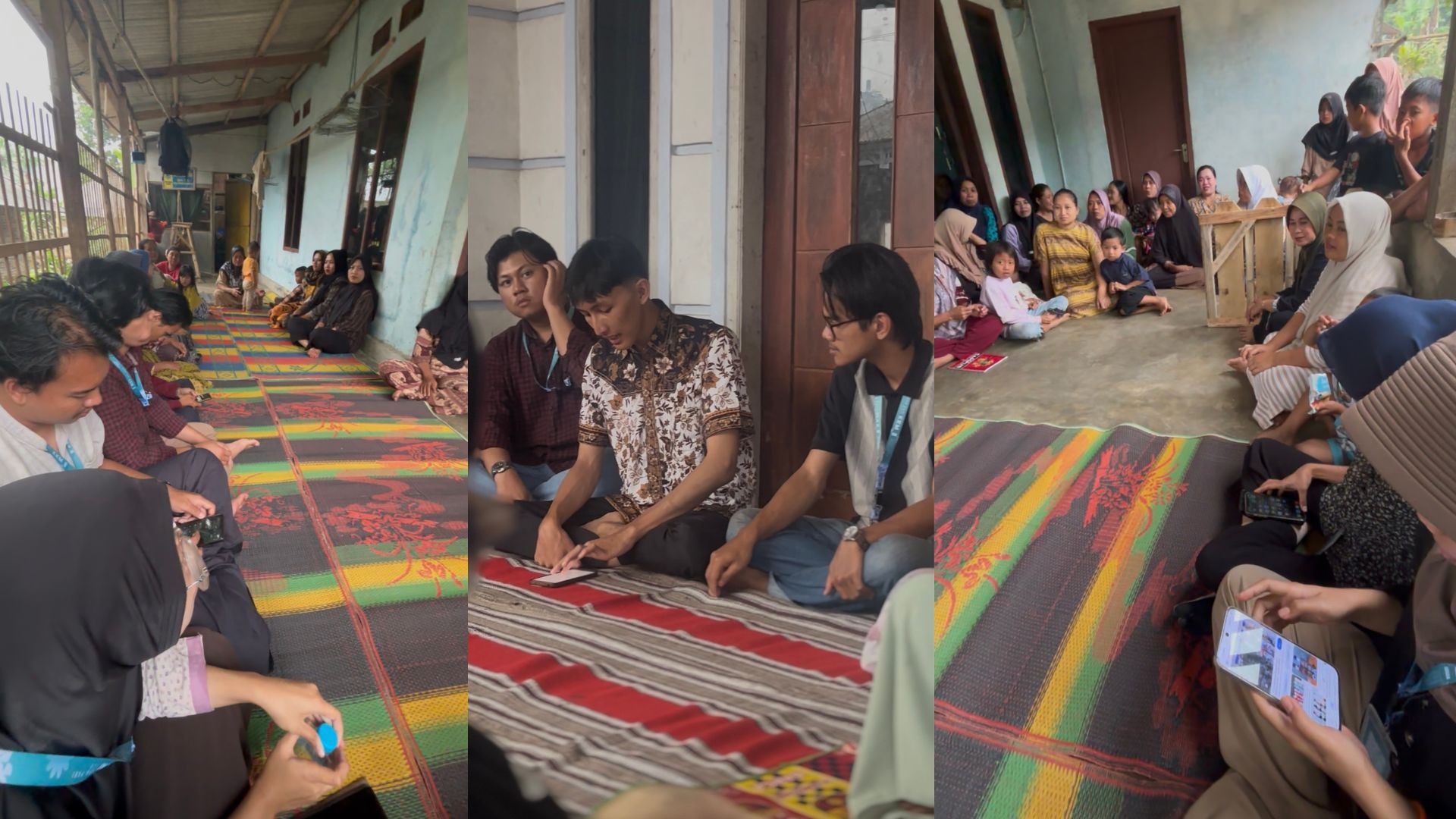 Sosialisasi pengelolaan sampah melalui Kalahang EcoBank kepada masyarakat Kampung Kalahang | Foto: Dokumentasi KKM Eksyar Kelompok 1