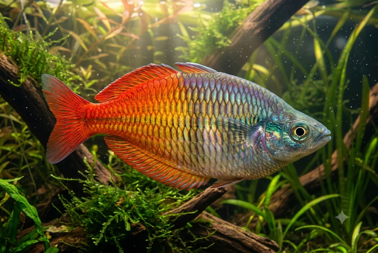 ilustrasi Ikan Pelangi | Sumber: Generated AI