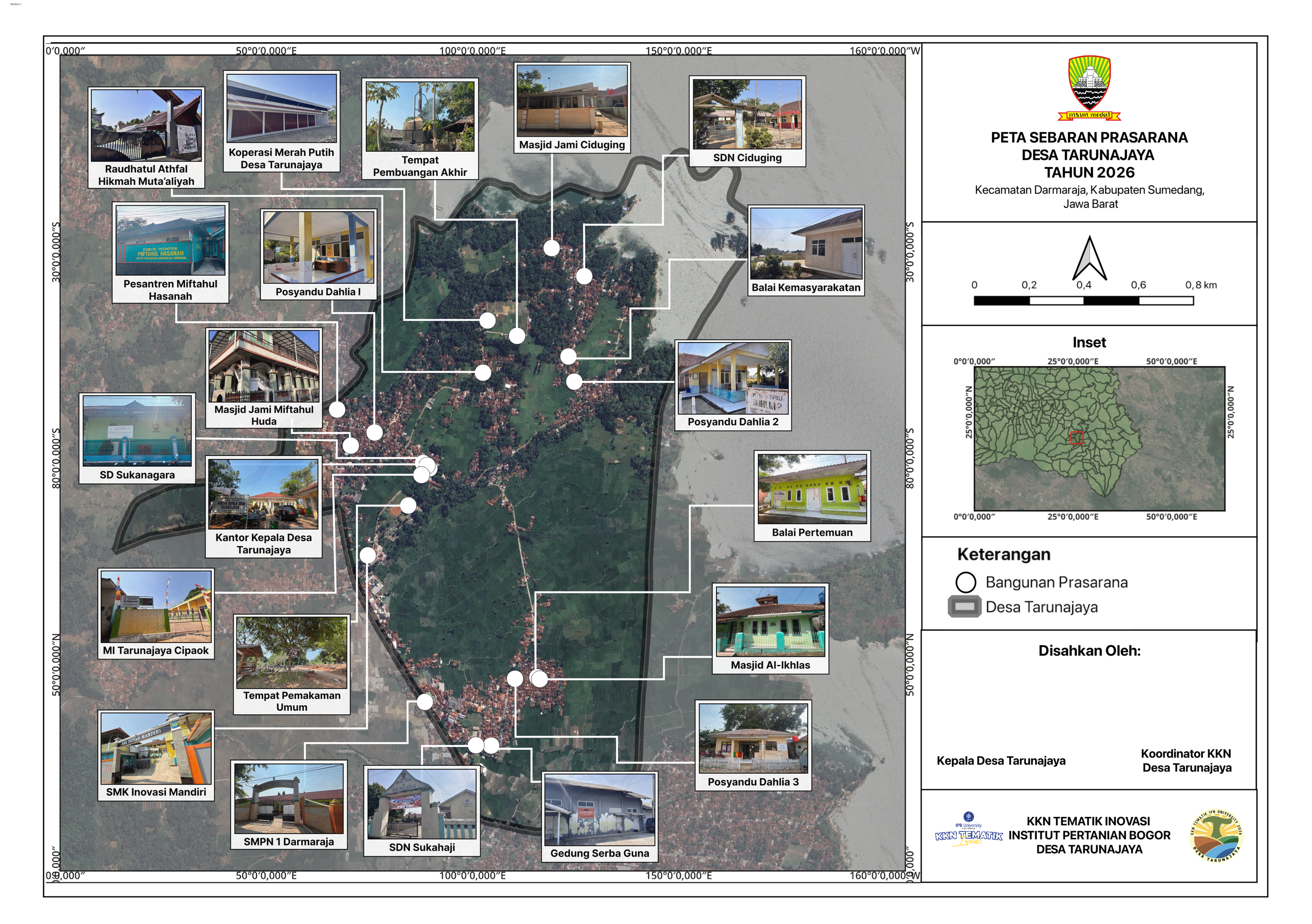 Hasil GEOMAP Keseluruhan di Desa Tarunajaya (Sumber: UniGeoPortal)