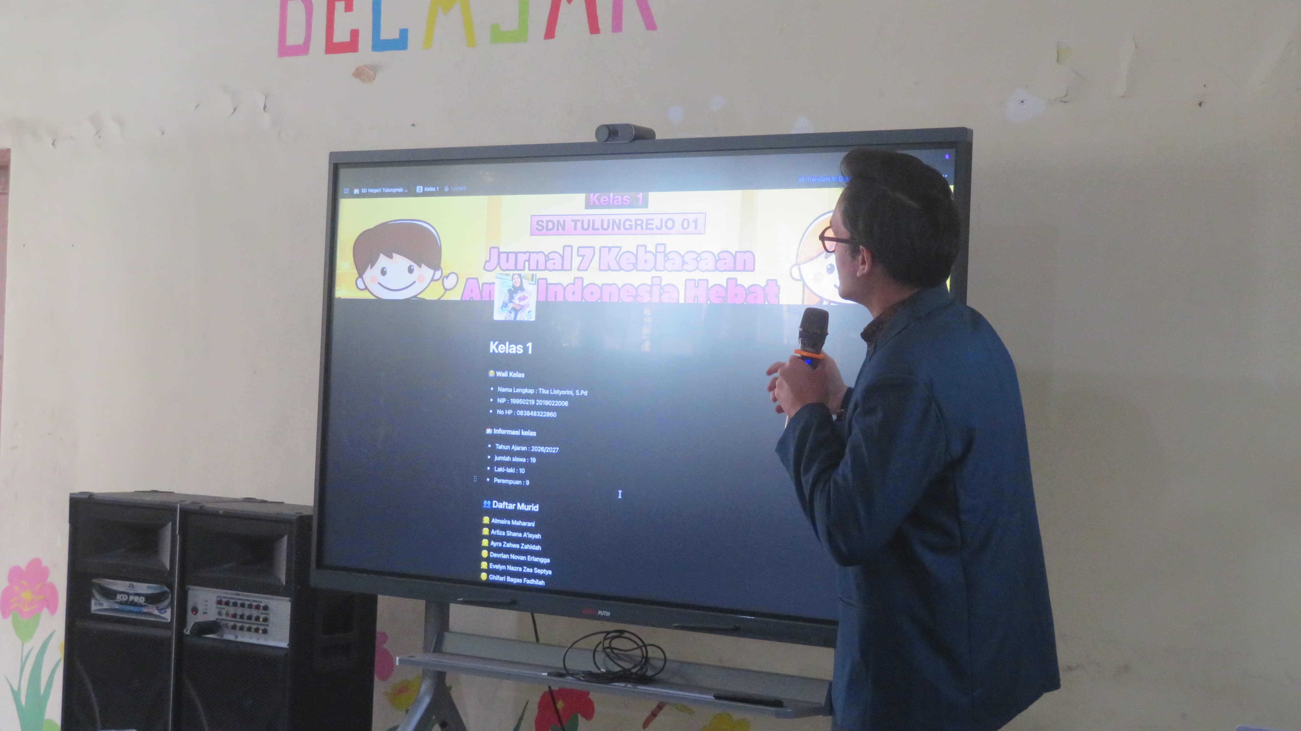  Demonstrasi Digitalisasi Jurnal 7 Kebiasaan Anak Indonesia Hebat berbasis Notion. Sumber foto: Dokumentasi Pribadi. 