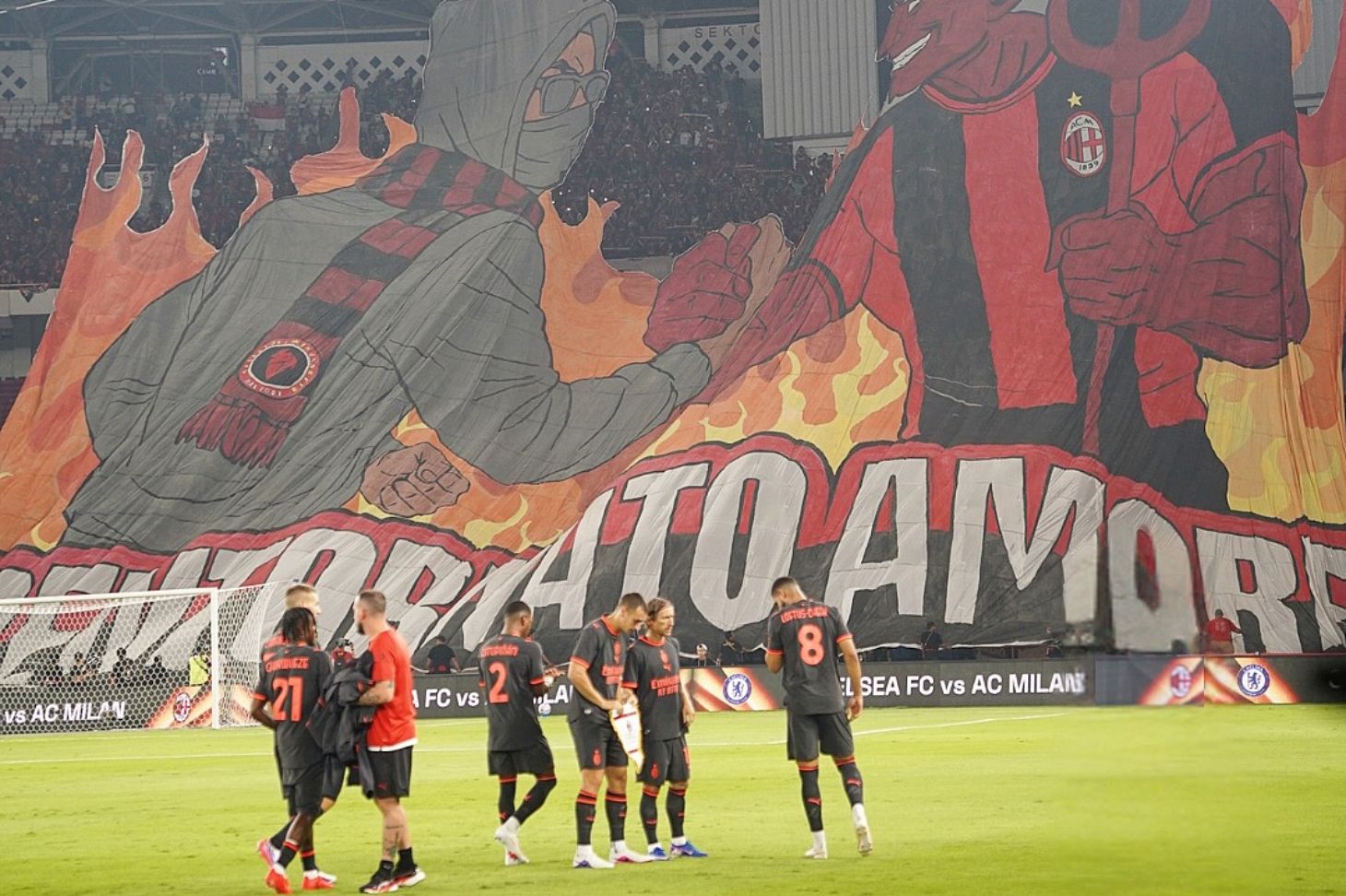 Chelsea vs AC Milan di SUGBK./Seasia Goal Chelsea vs AC Milan di SUGBK./Seasia Goal