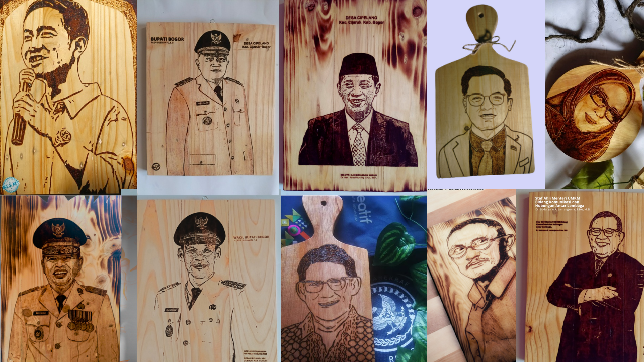 Gambar lukisan Pyrografi karya Belgi Art | Sumber: Dok. Pribadi Belgi Alhuda