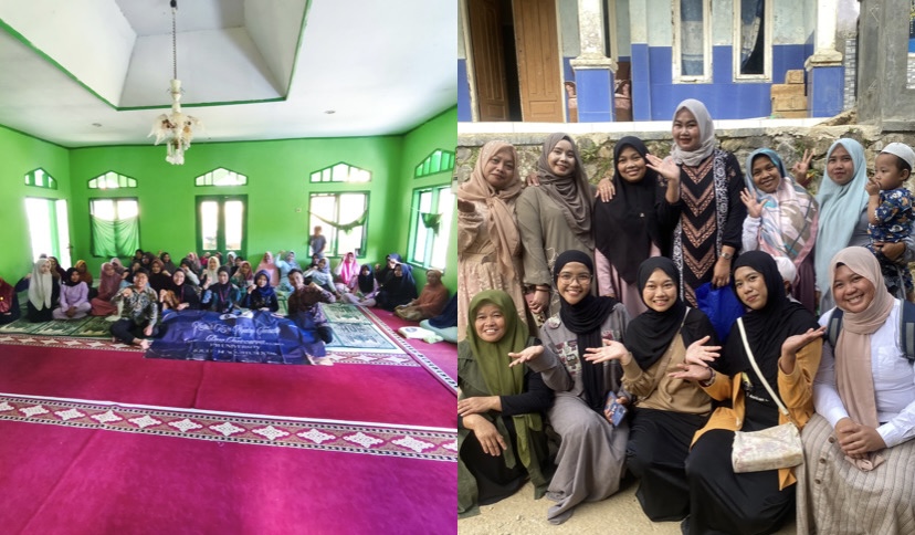 Foto 6. Dokumentasi foto bersama mahasiswa KKNT dan masyarakat.
