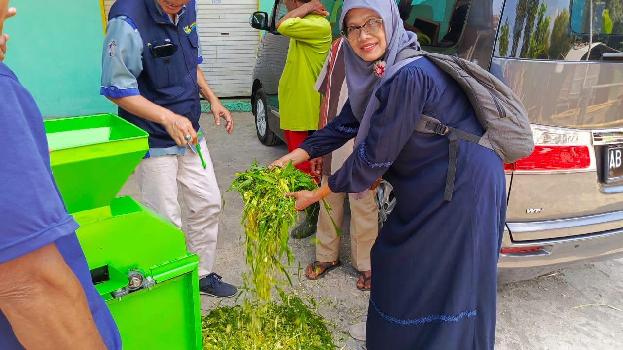 Hasil pemotongan rumput