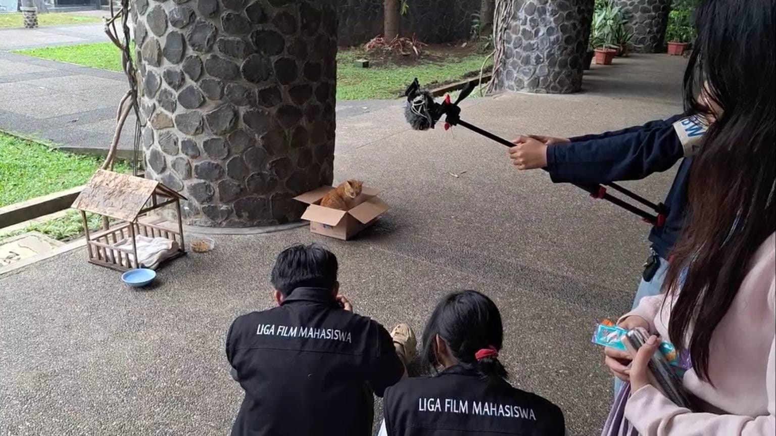Siti saat menjalani pembuatan film