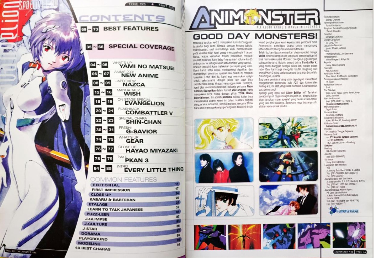 Cuplikan Halaman Majalah Animonster