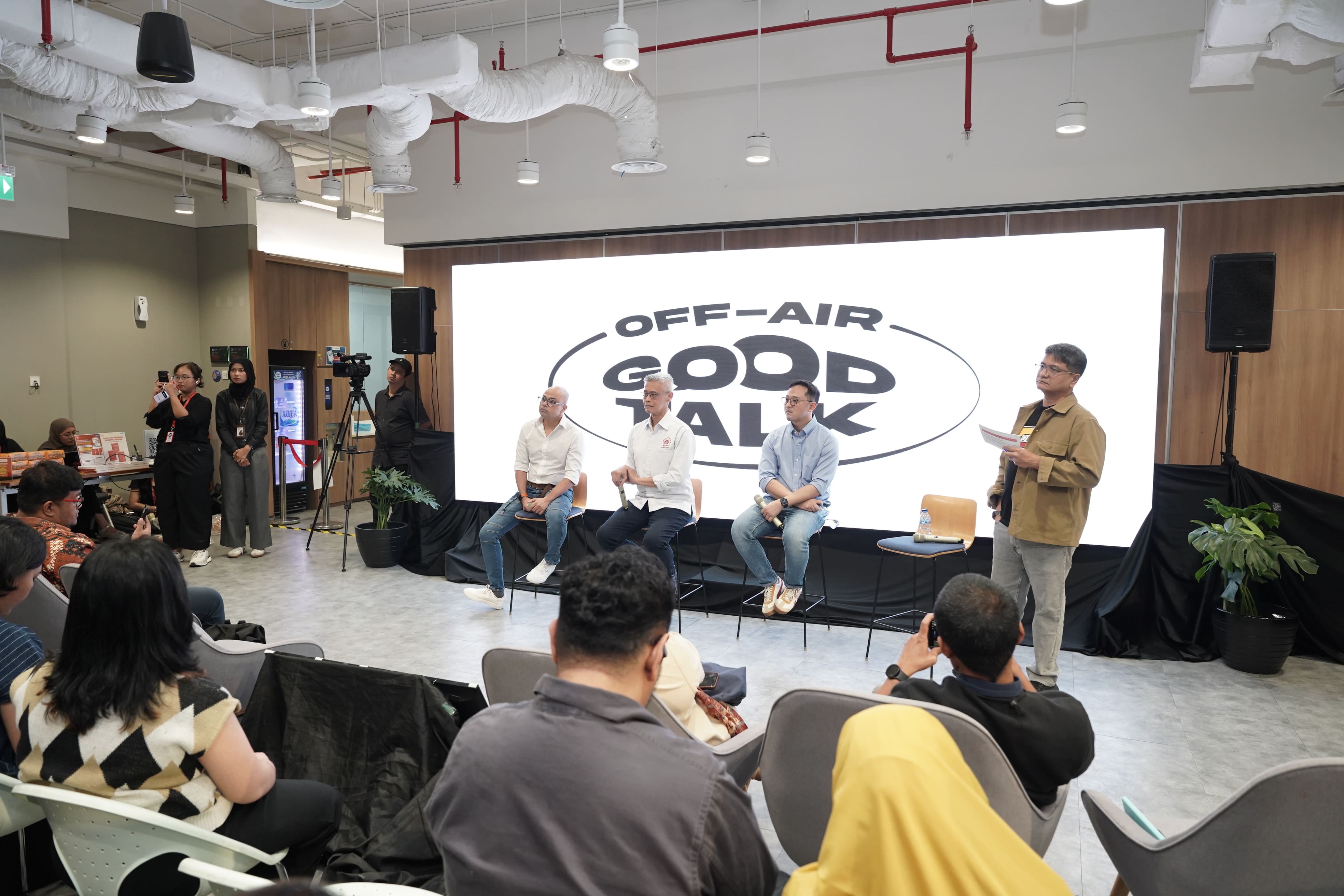 GoodTalk Off-Air di Danone Space, RDTX Place, Jakarta Selatan, pada Kamis, 8 Oktober 2026.