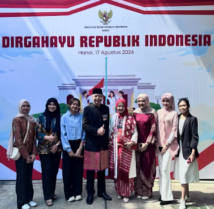 Peringatan Hari Ulang Tahun ke-81 Kemerdekaan Republik Indonesia di Kedutaan Besar Republik Indonesia (KBRI) Hanoi