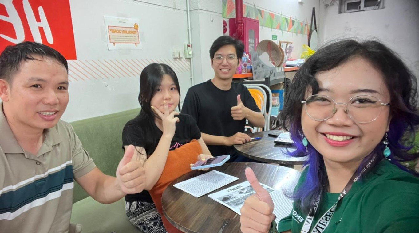 Potret Keinanty bersama dengan rekannya di Vietnam (Sumber: Dokumentasi Pribadi Keinanty)