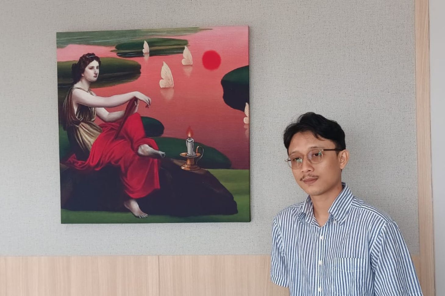 Seniman Indo B. Satria dan karyanya di Artotel Wanasaba | GNFI