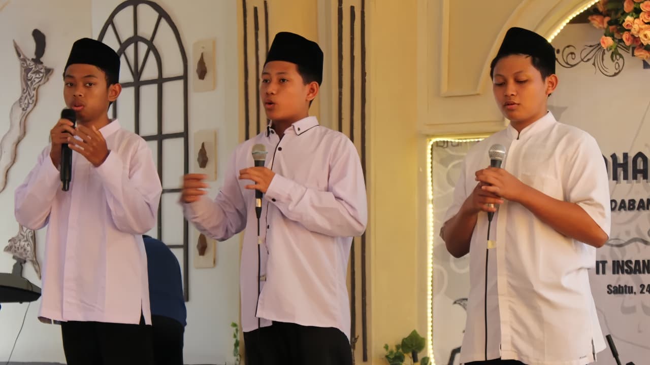 Pidato santri di pesantren | Foto: Instagram @ikbsmagelang