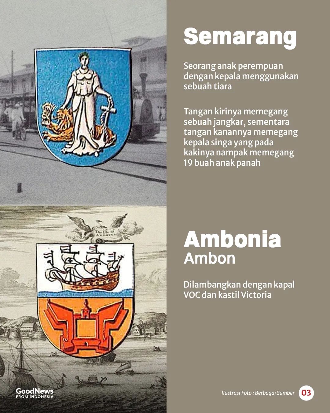 18 Lambang Kota di Masa Hindia Belanda