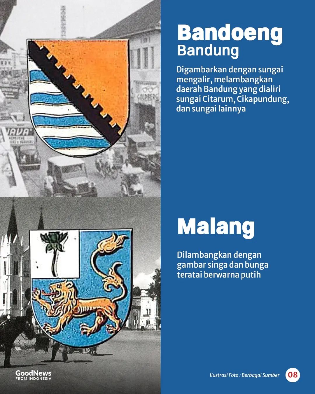 18 Lambang Kota di Masa Hindia Belanda