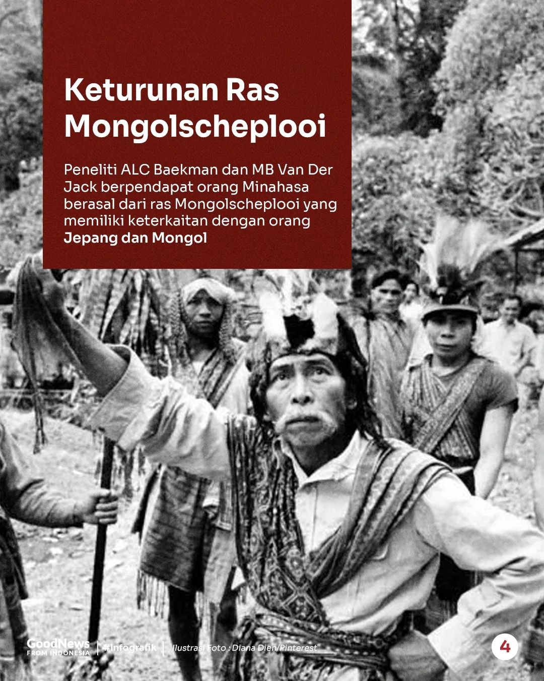 4 Teori Asal-Usul Orang Minahasa, Ada Hubungan dengan Tiongkok, Jepang, dan Eropa?