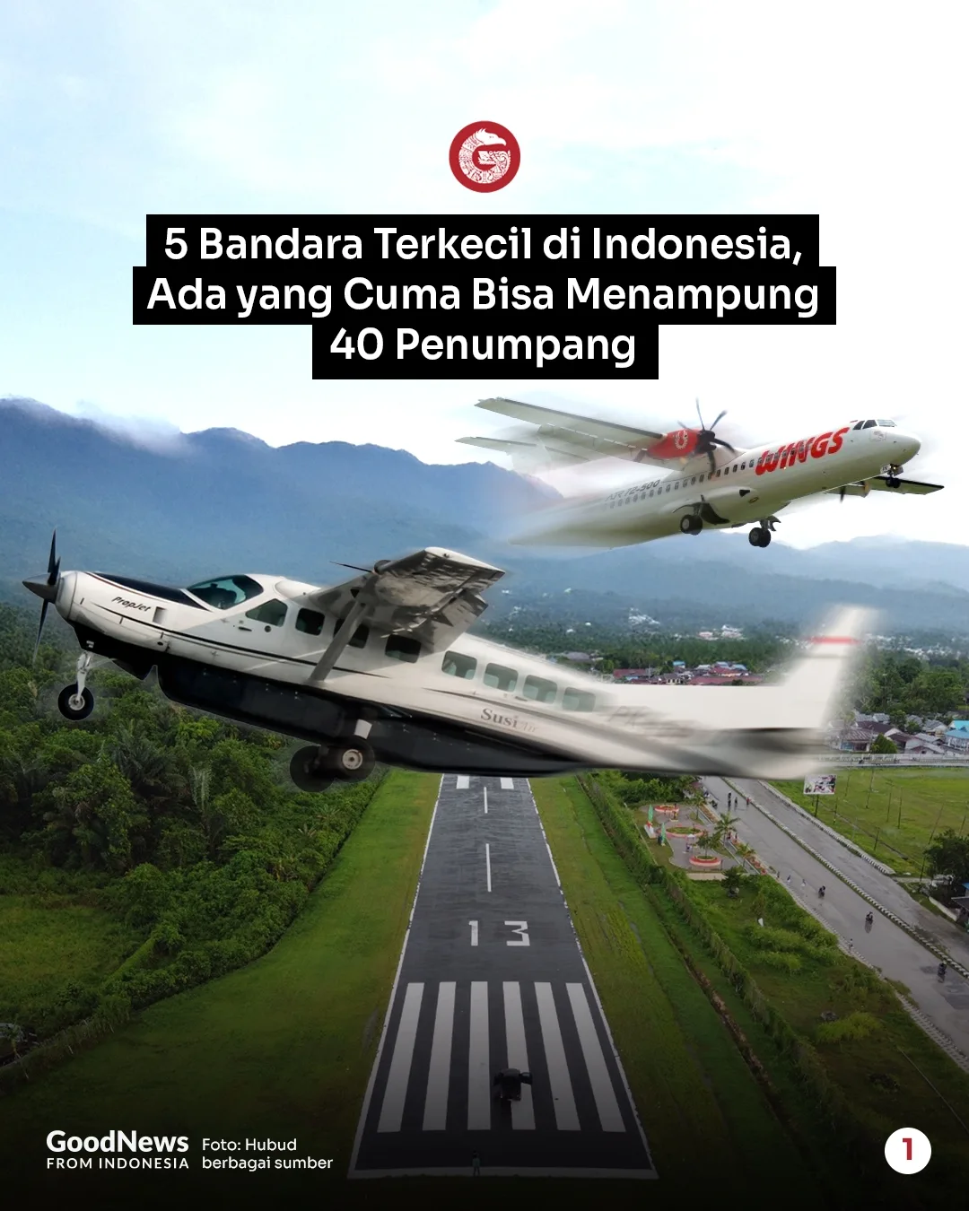 5 Bandara Terkecil di Indonesia