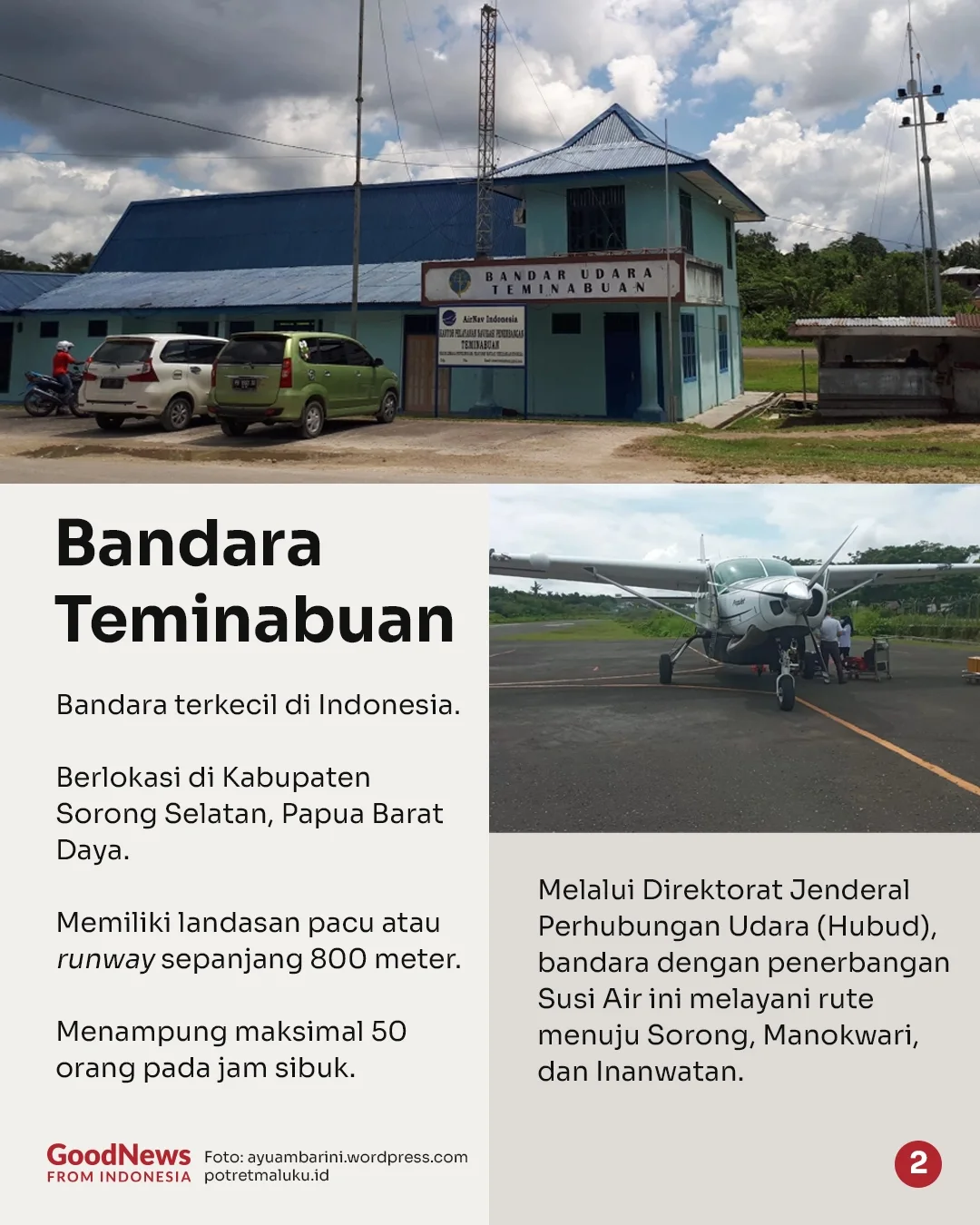 5 Bandara Terkecil di Indonesia