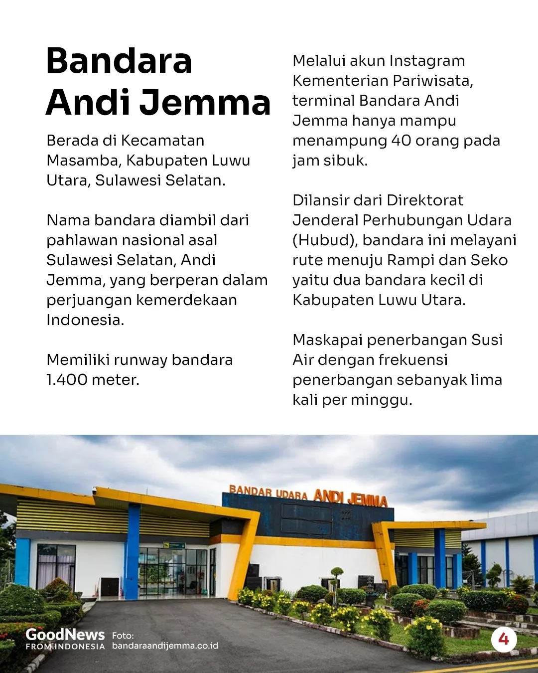 5 Bandara Terkecil di Indonesia