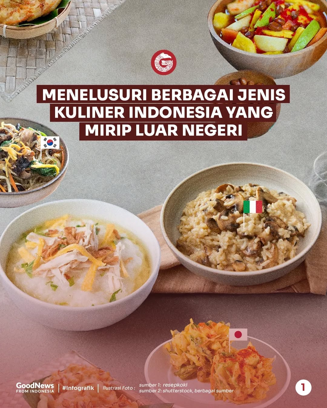 7 Makanan Indonesia yang Mirip Makanan di Luar Negeri