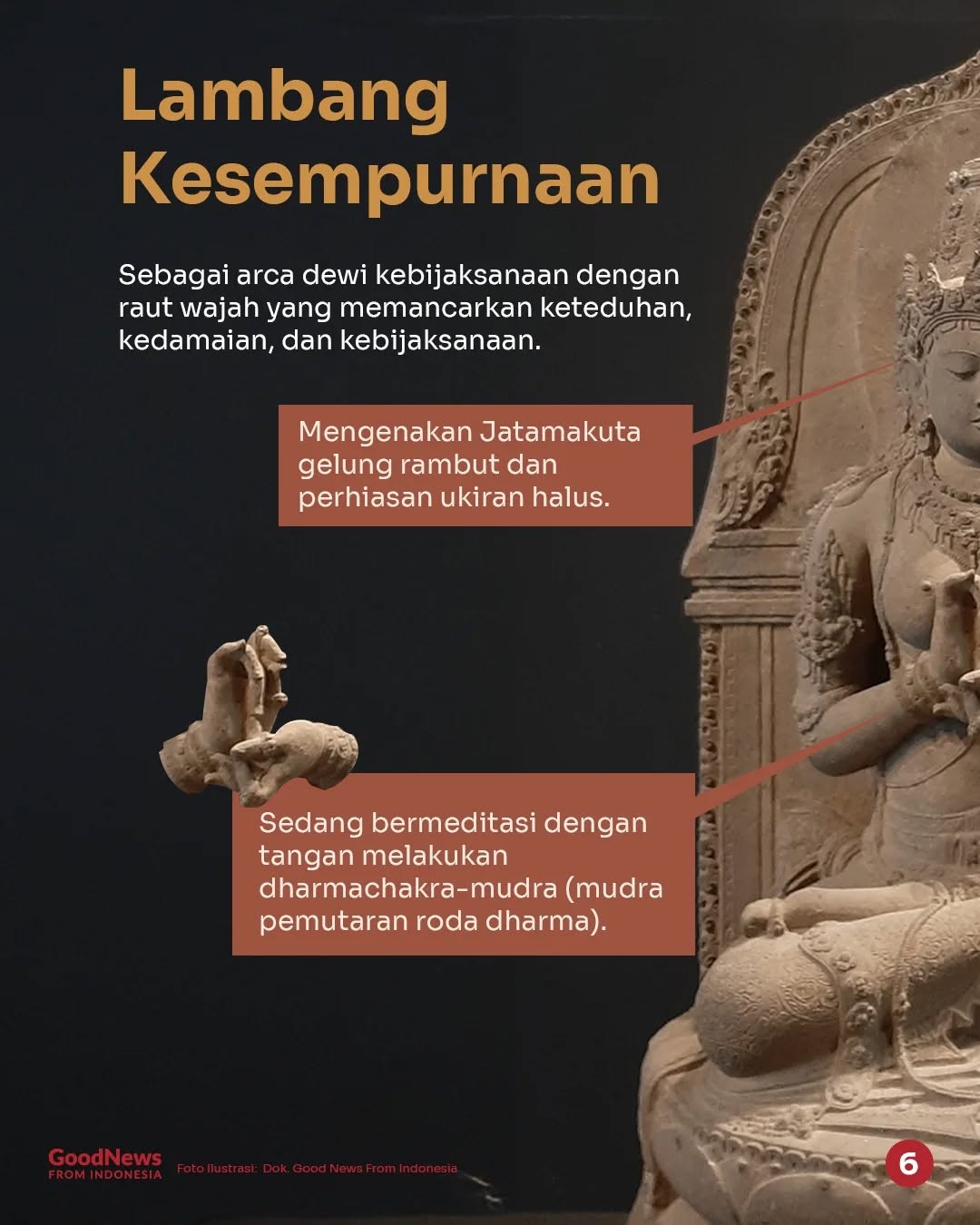 Arca Prajnaparamita dan Kesempurnaannya