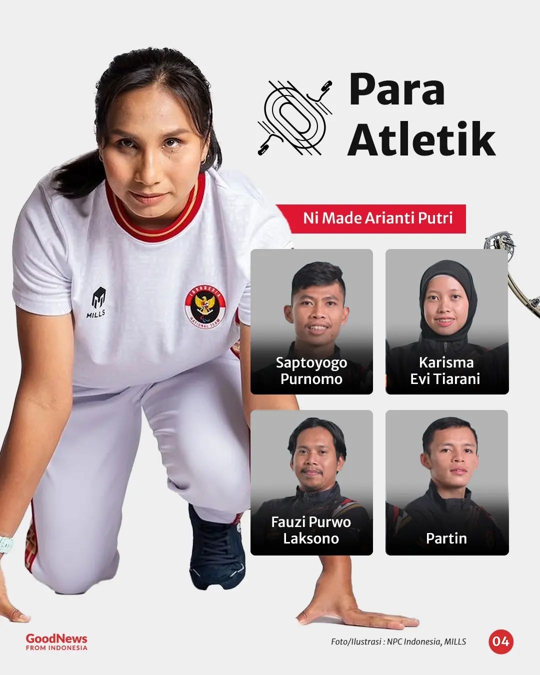 Daftar 35 atlet Indonesia yang Akan Bertanding di Paralimpiade Paris 2024