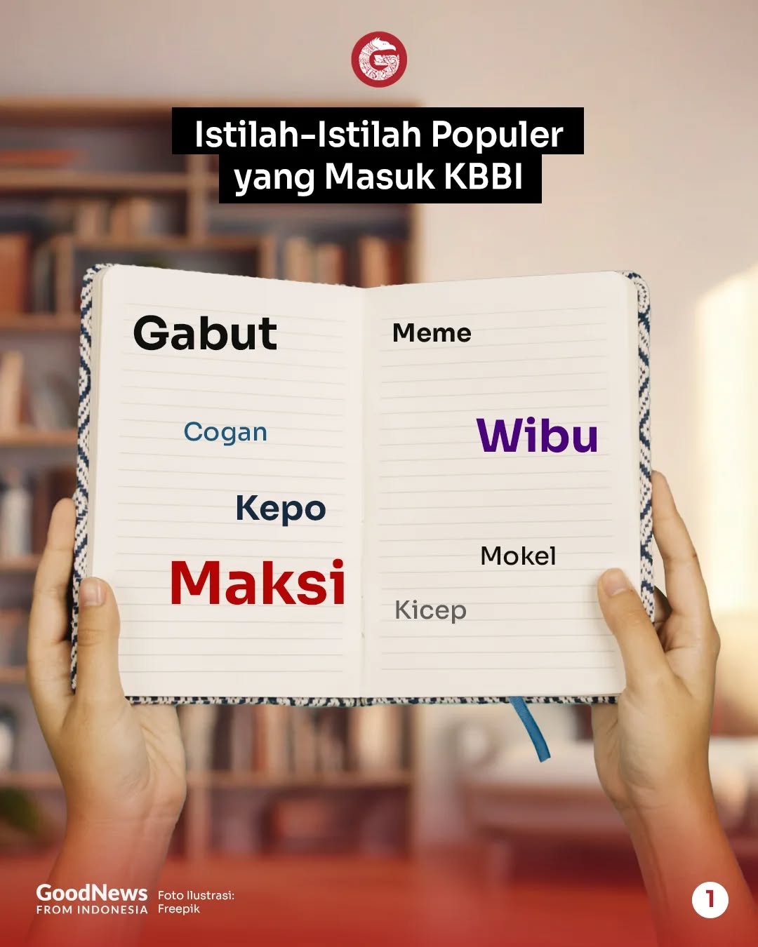 Dari Wibu, Gabut, hingga Alay, Istilah-Istilah Populer Ini Masuk KBBI
