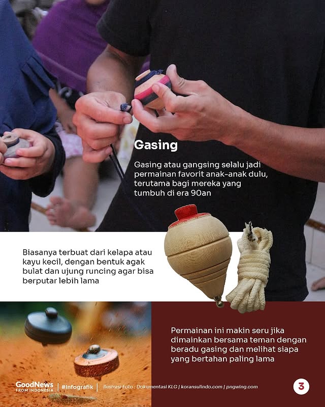 Deretan Mainan Tradisional yang Bikin Nostalgia Masa Kecil