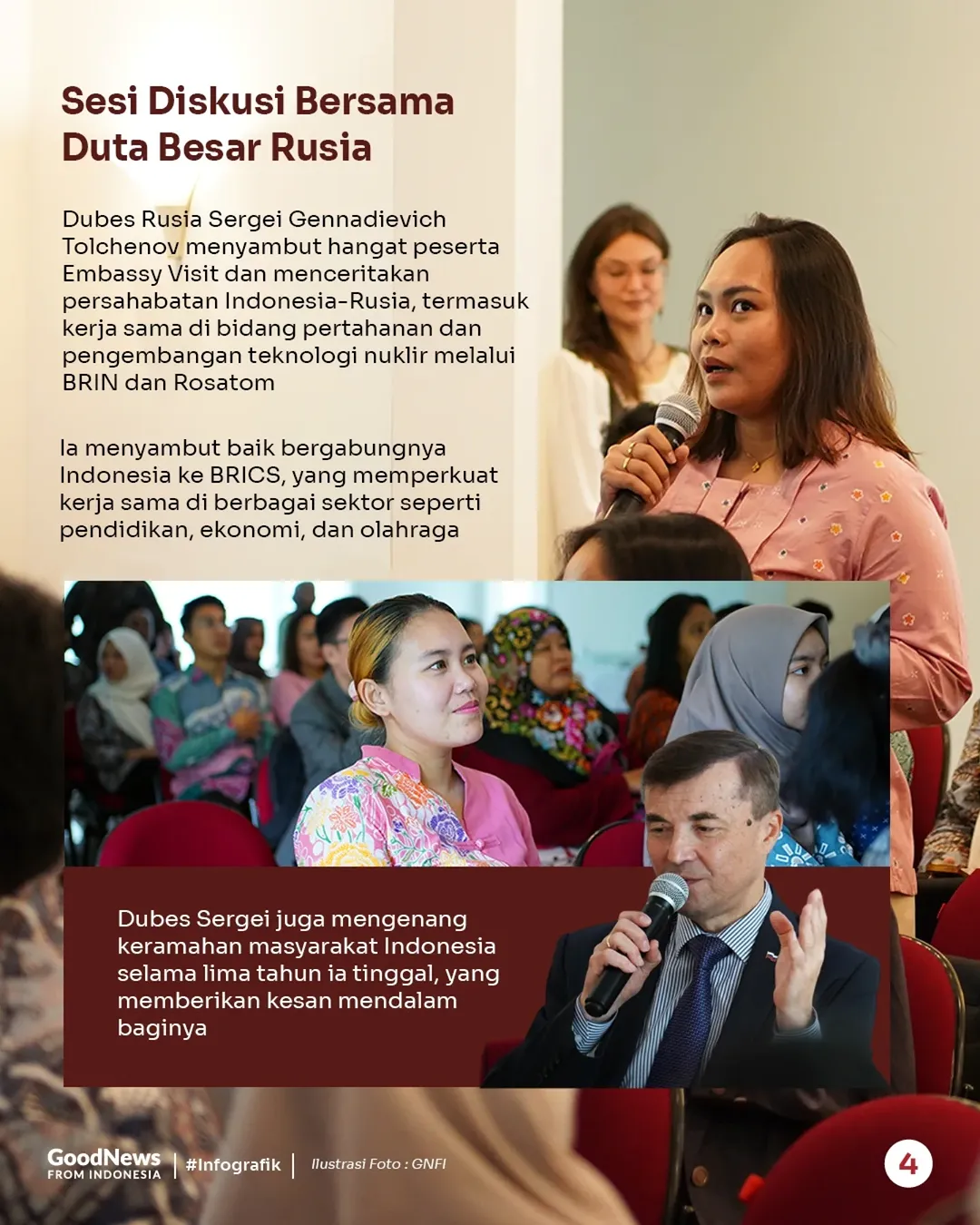 GNFI Embassy Visit ke Kedubes Rusia: Melihat Eratnya Kerja Sama Indonesia dengan Negeri Beruang Merah