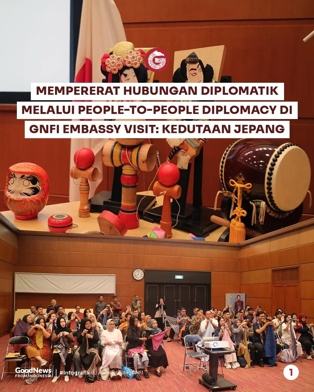 GNFI Embassy Visit: Kedutaan Jepang, Mempererat Hubungan Diplomatik Melalui People-to-People Diplomacy