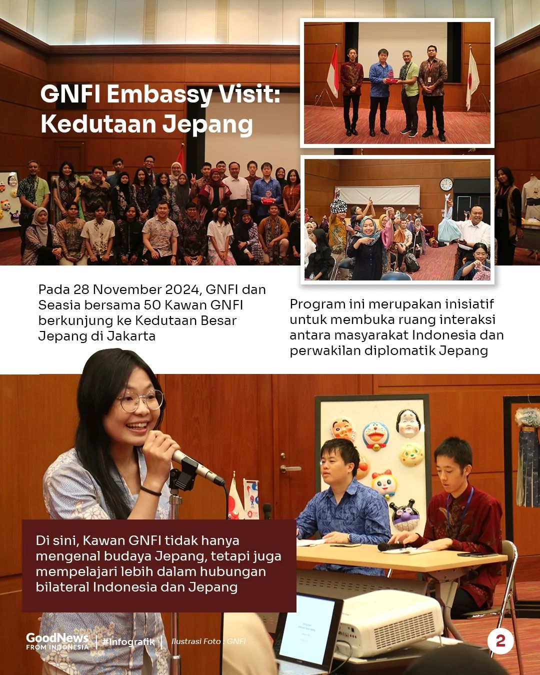 GNFI Embassy Visit: Kedutaan Jepang, Mempererat Hubungan Diplomatik Melalui People-to-People Diplomacy