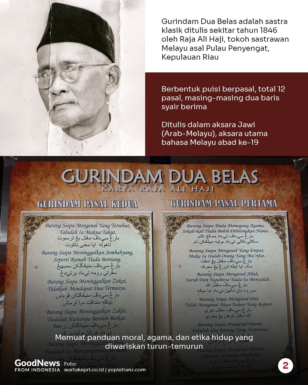 Gurindam Dua Belas & Warisan Budaya Kepulauan Riau yang Hampir Punah
