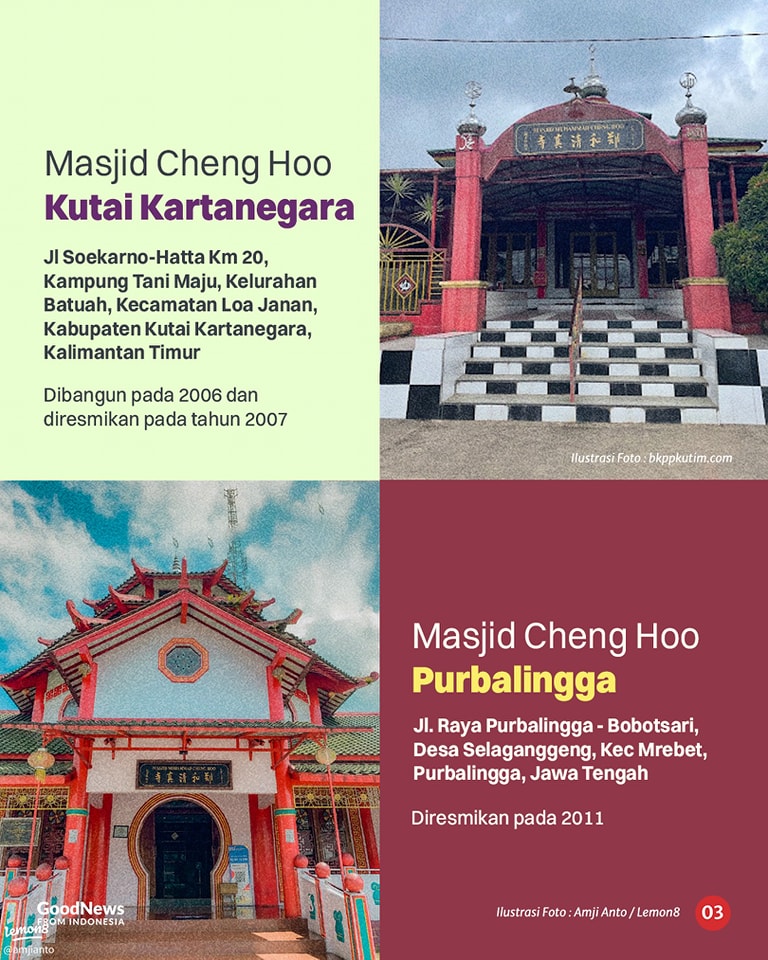 14 Masjid Cheng Ho di Indonesia dan Keistimewaannya