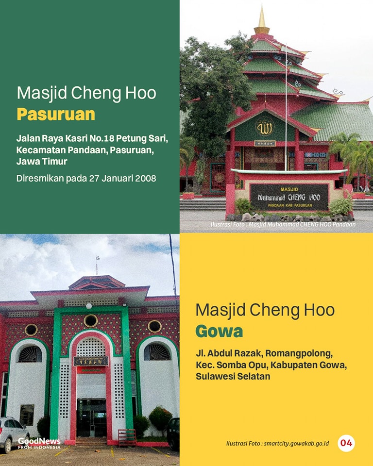 14 Masjid Cheng Ho di Indonesia dan Keistimewaannya