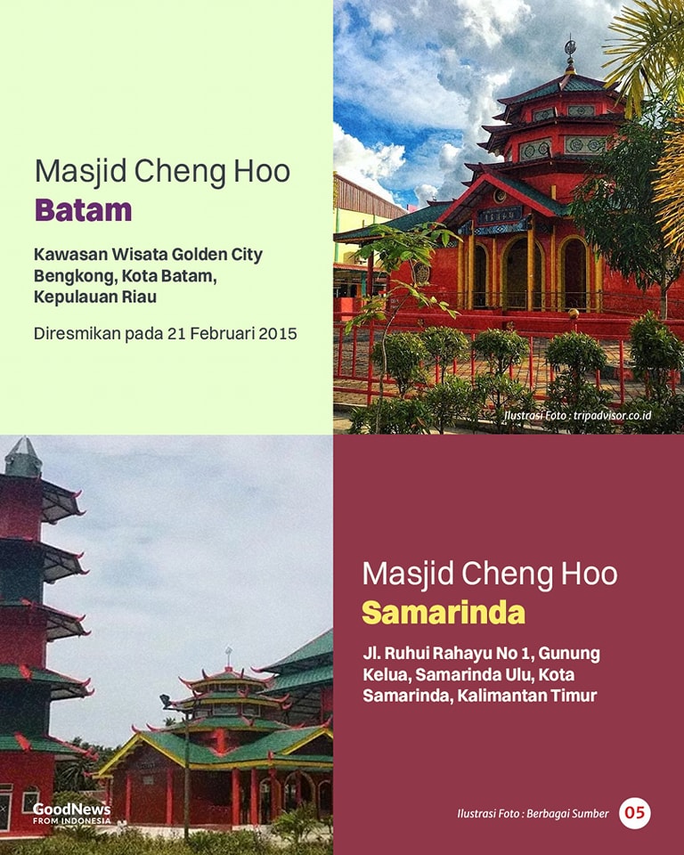 14 Masjid Cheng Ho di Indonesia dan Keistimewaannya