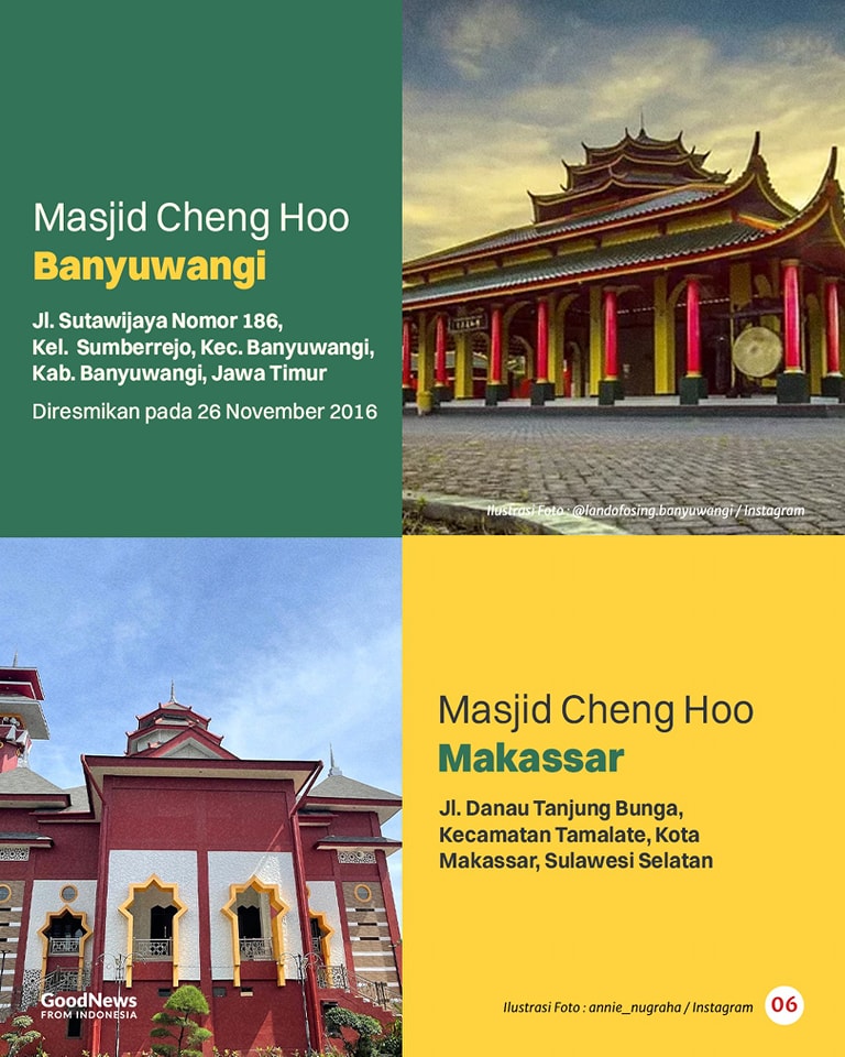 14 Masjid Cheng Ho di Indonesia dan Keistimewaannya