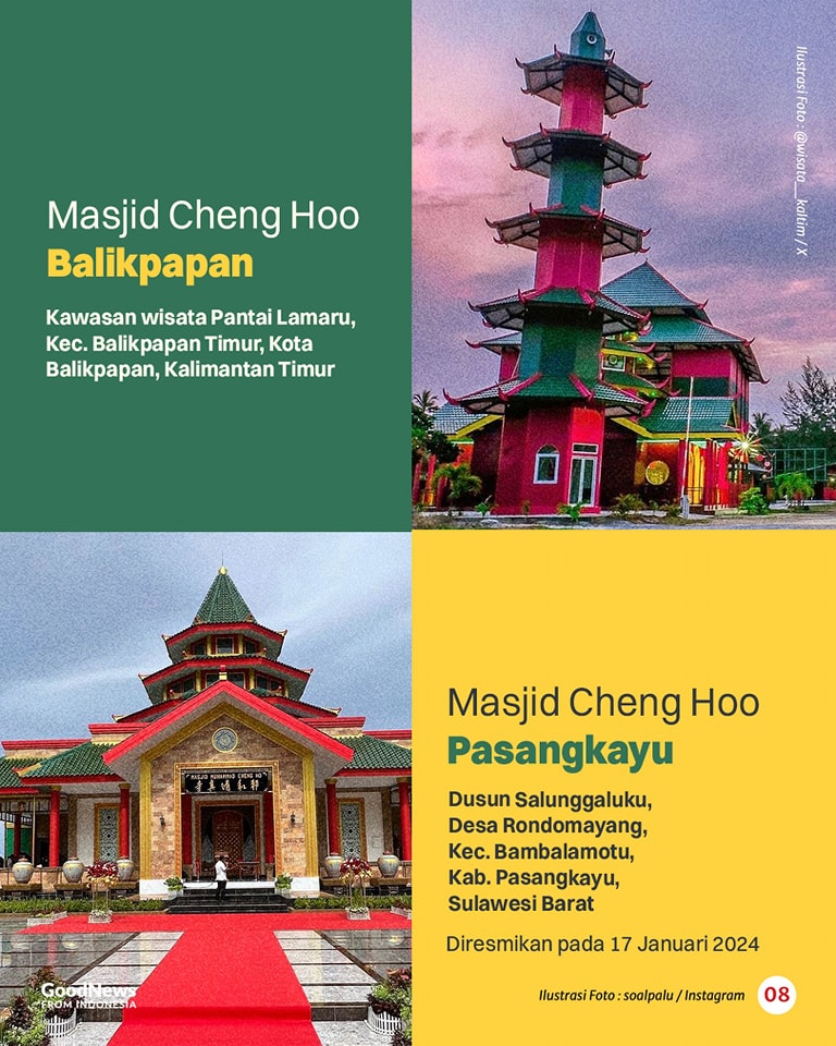 14 Masjid Cheng Ho di Indonesia dan Keistimewaannya