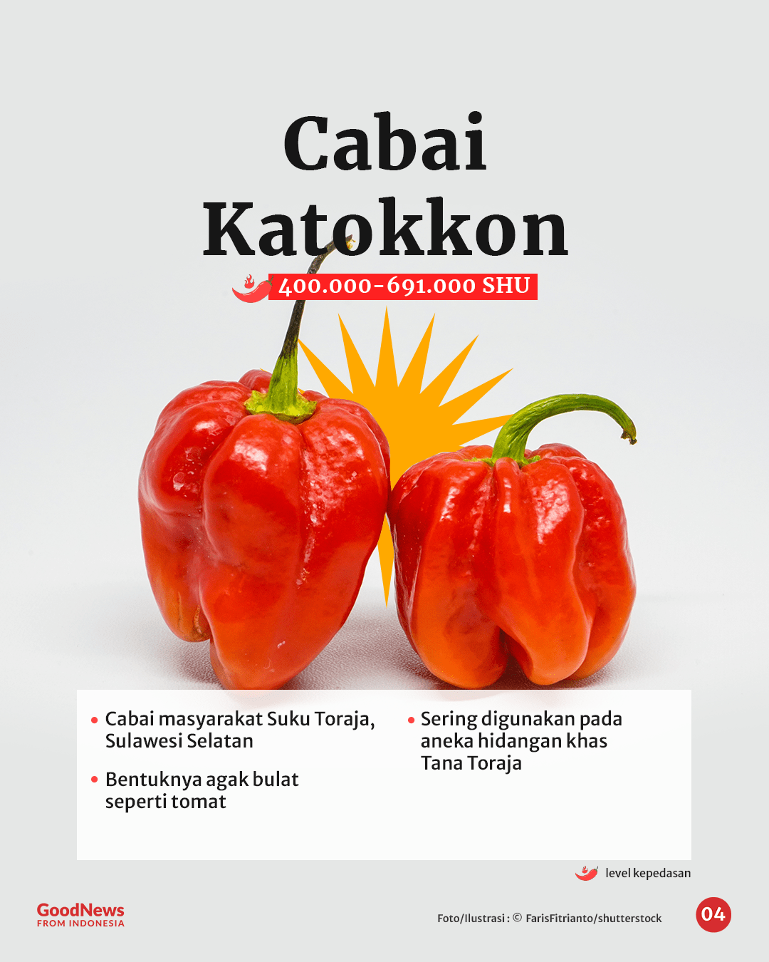 Bukan Rawit, Ini 5 Cabai Terpedas di Indonesia