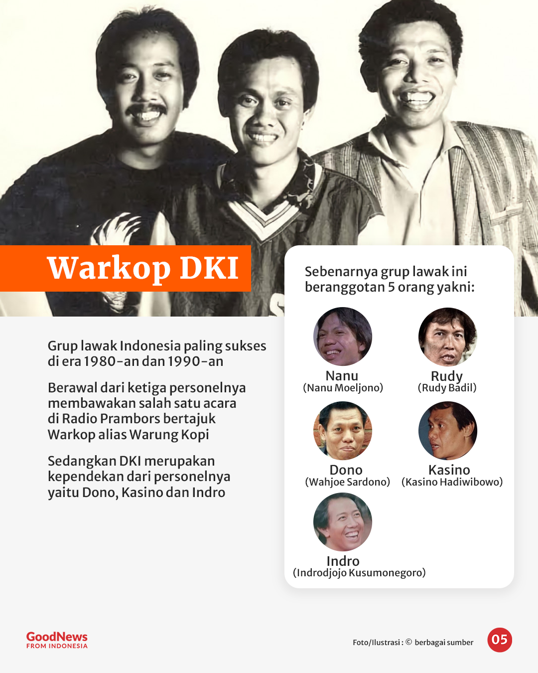 5 Grup Komedi Legendaris Indonesia yang Jarang Diketahui Gen Z