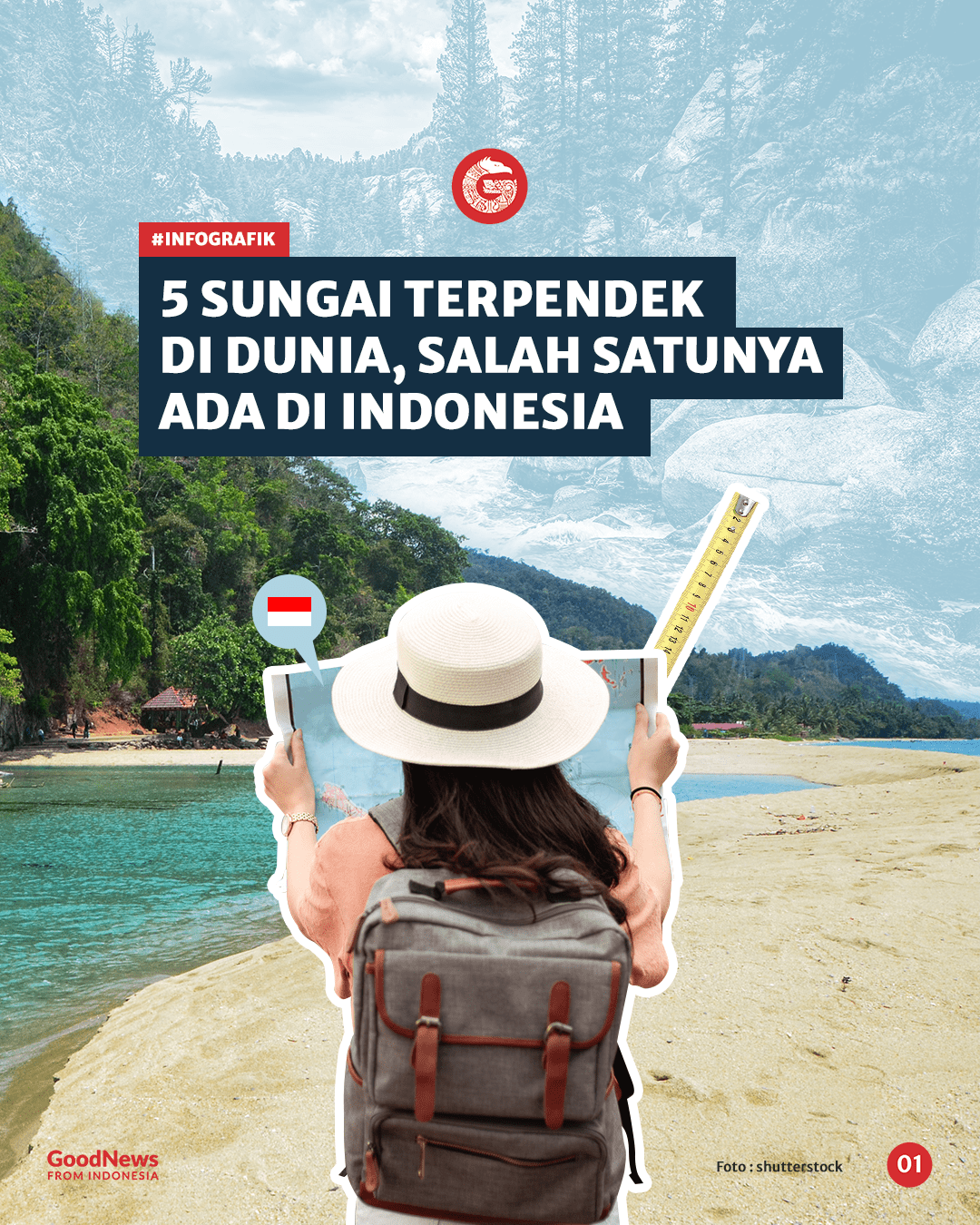 5 Sungai Terpendek di Dunia, Salah Satunya Ada di Indonesia