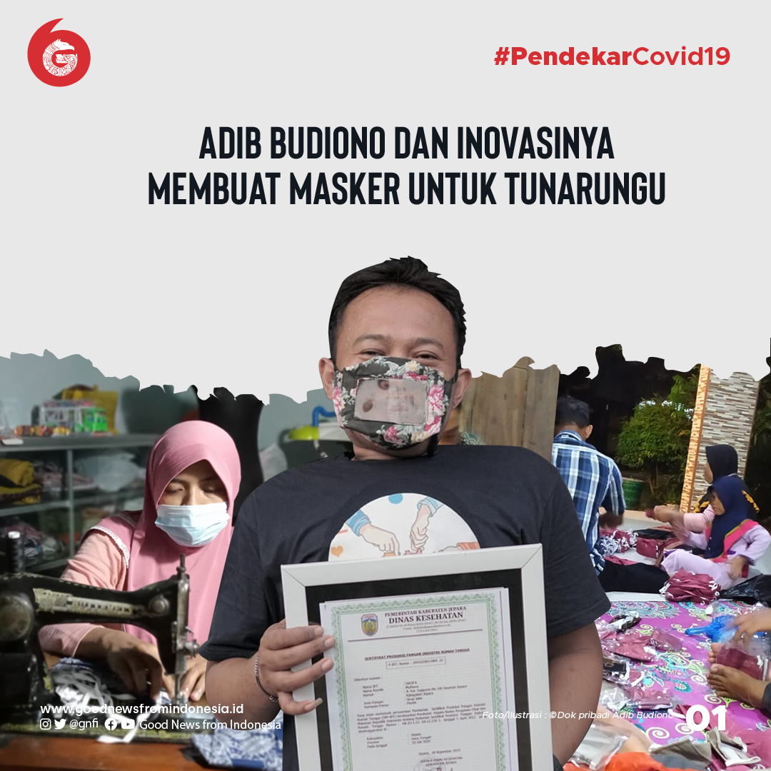 Adib Budiono dan Inovasi Masker Tunarungu