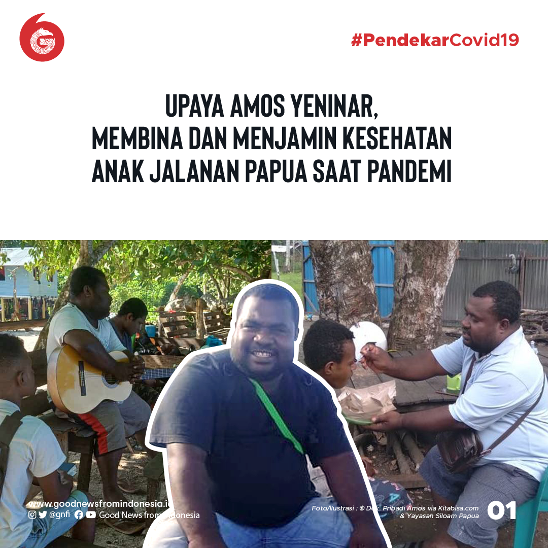 Amos Yeninar, Membina dan Menjamin Kesehatan Anak Jalanan di Nabire, Papua