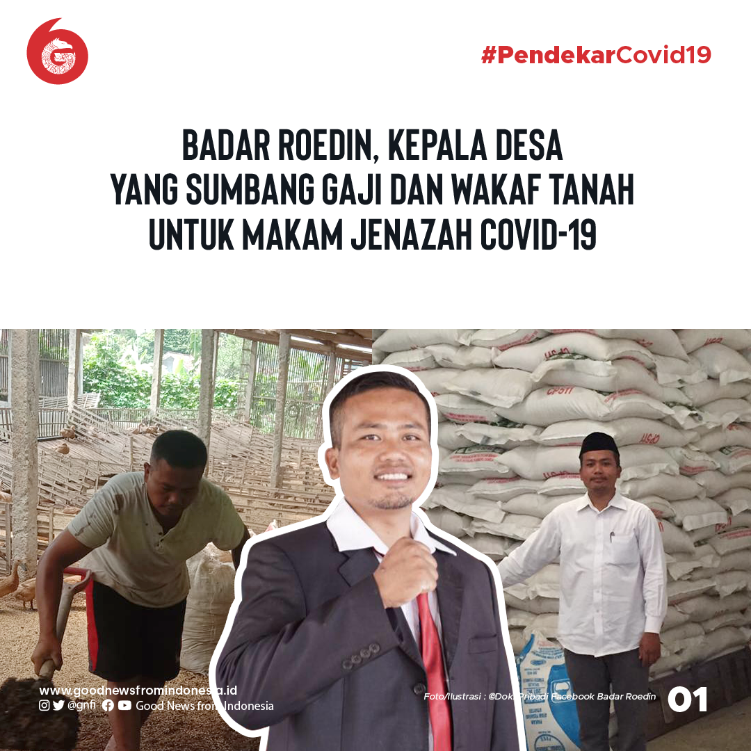Badar Roedin, Kades yang Sumbangkan Gaji dan Tanah untuk Pemakaman Jenazah Covid-19