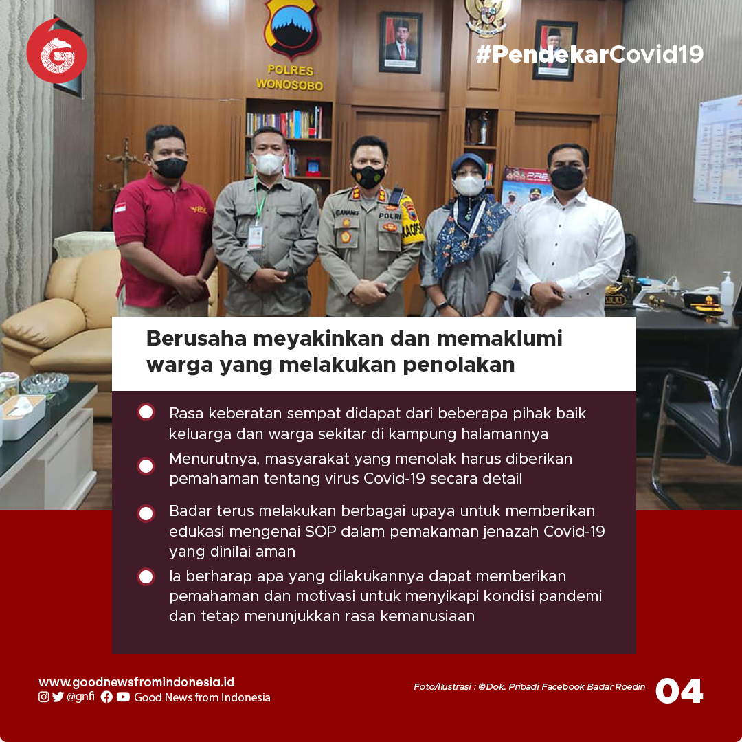 Badar Roedin, Kades yang Sumbangkan Gaji dan Tanah untuk Pemakaman Jenazah Covid-19