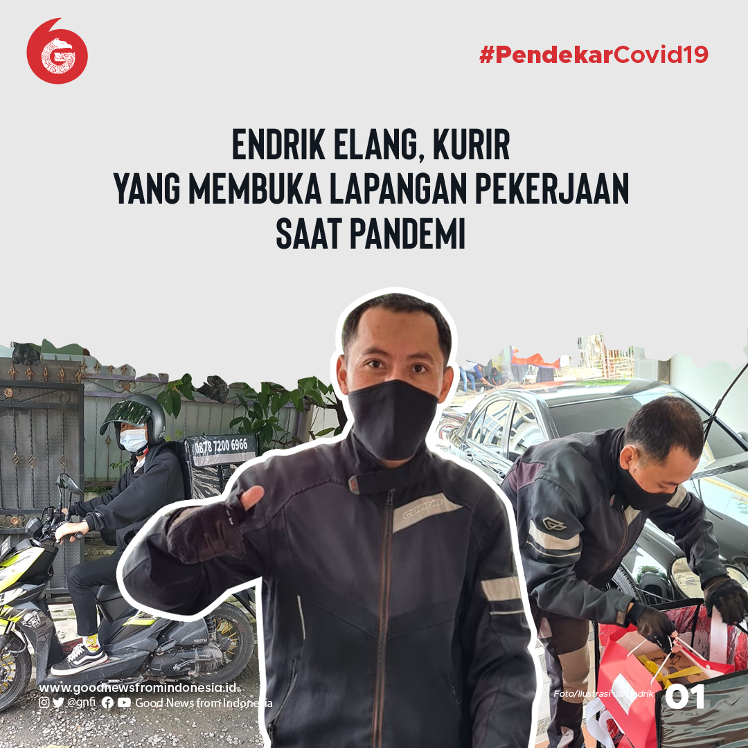 Bermodal Tekad, Kurir Ini Membuka Lapangan Pekerjaan Saat Pandemi