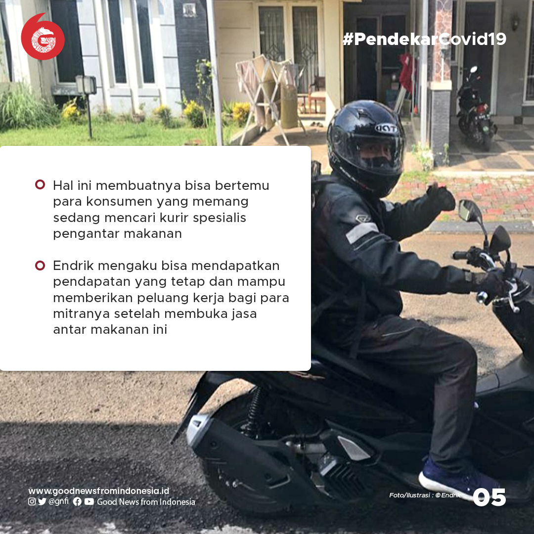 Bermodal Tekad, Kurir Ini Membuka Lapangan Pekerjaan Saat Pandemi