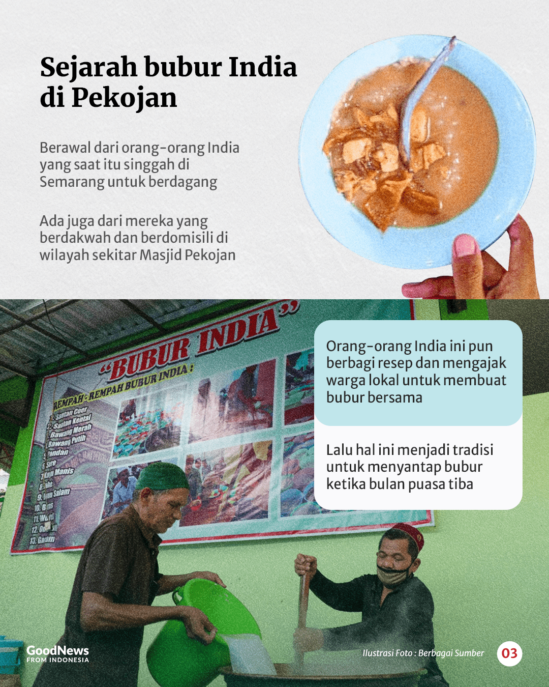 Bubur India Masjid Pekojan Semarang yang Jadi Takjil Khas Selama Ratusan Tahun